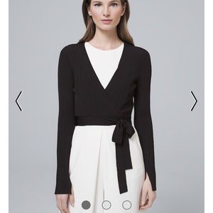 NWT White House Black Market Tie Waist Shrug